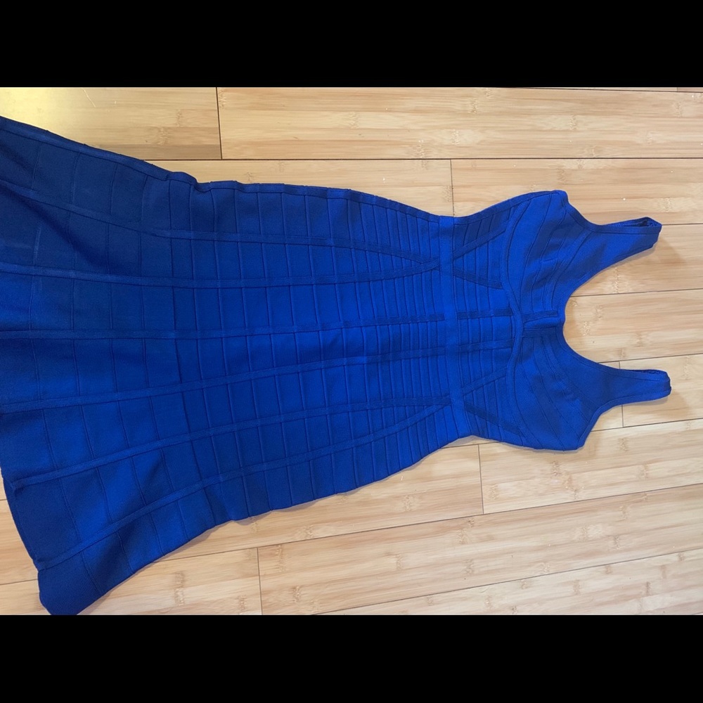 Herve Leger - Size Small - Blue Dress